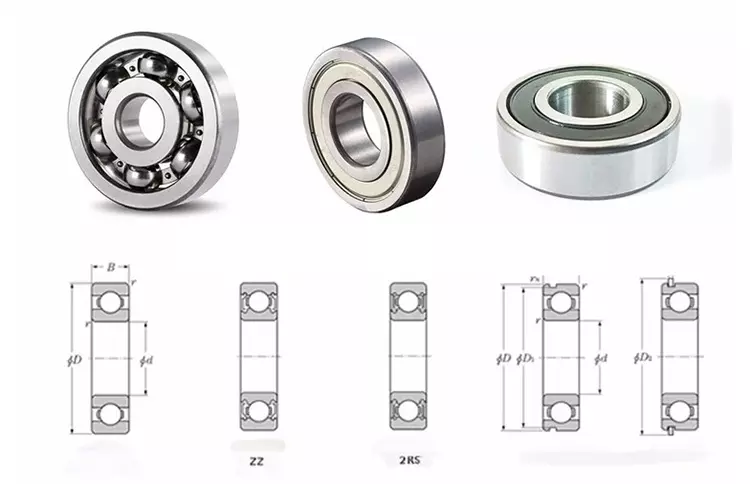 Deep Groove ball bearing 6207 6208  6209 6210 6211 6212 6213 6214  OPEN ZZ 2RS 2RZ factory direct sale High quality