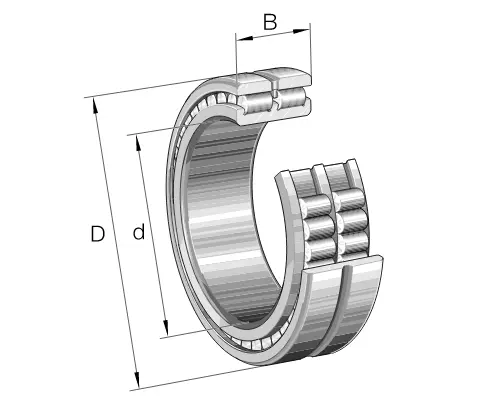 SL01 4914 Full Complement Bearing Size 70x100x30 mm Cylindrical Roller Bearing SL014914