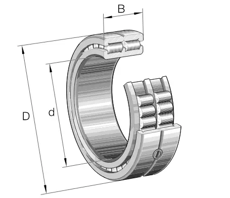 SL01 4914 Full Complement Bearing Size 70x100x30 mm Cylindrical Roller Bearing SL014914