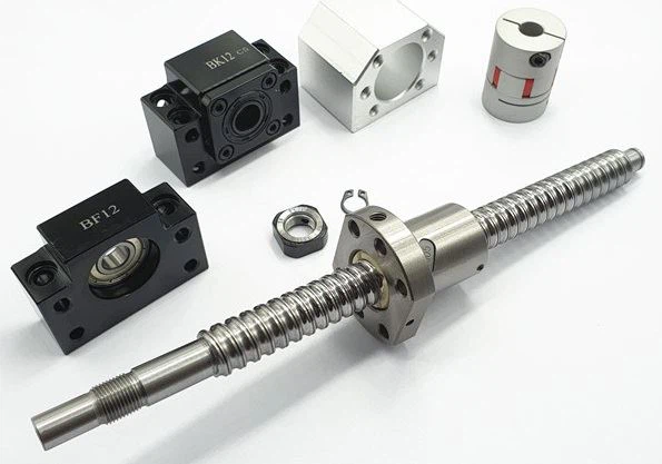 CNC parts 1604 1605 1610 SFU1604 SFU1605 SFU1610 ball screw with screw nut full set kits-1